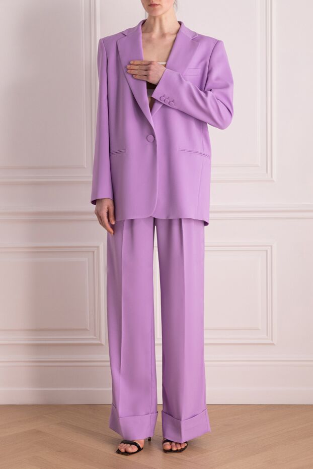 The Andamane woman women's purple suit with polyester trousers buy with prices and photos 176851 - photo 2