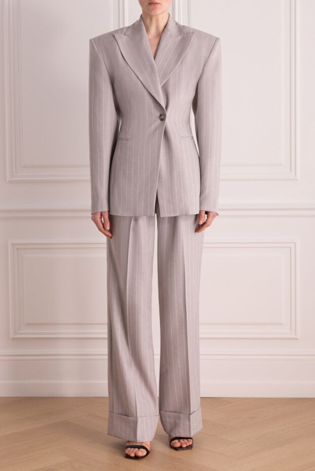 The Andamane woman women's gray suit with polyester and viscose trousers buy with prices and photos 176855 - photo 2