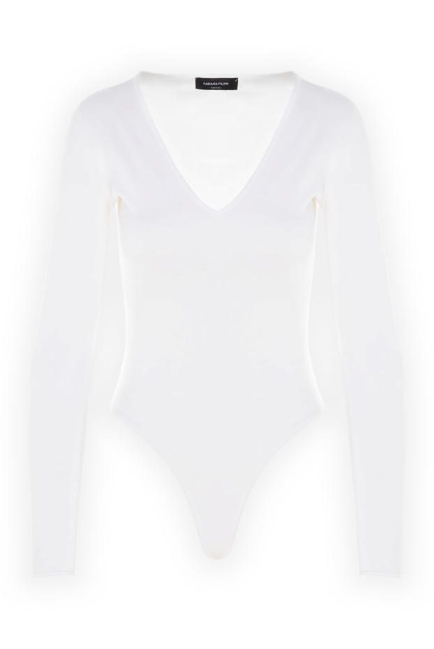 Fabiana Filippi woman women's white viscose and polyester bodysuit buy with prices and photos 176866 - photo 1