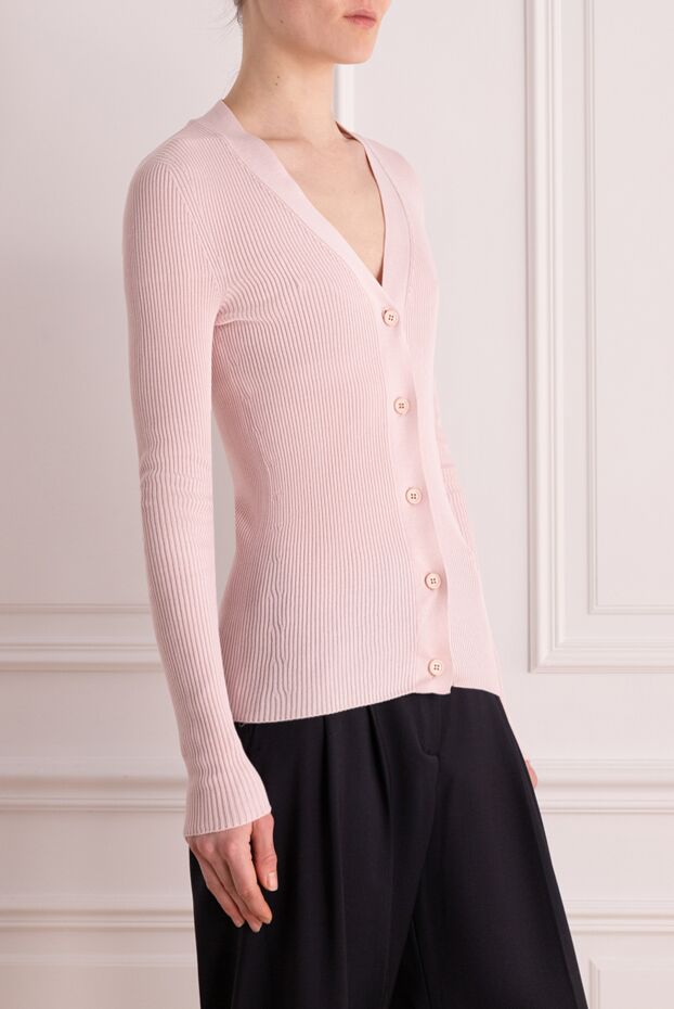 Fabiana Filippi women's pink cotton cardigan 176867 - photo 3