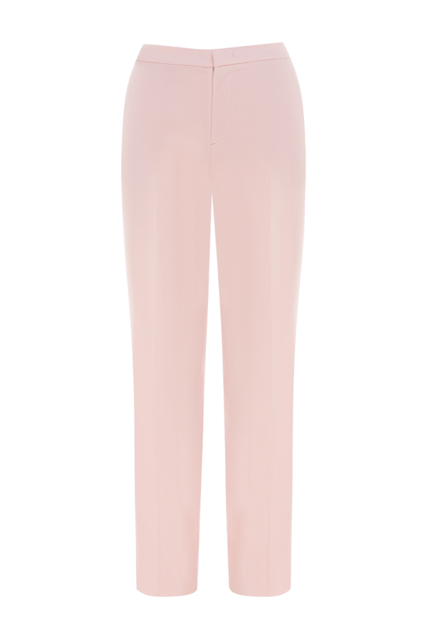 Fabiana Filippi woman women's pink wool and silk trousers buy with prices and photos 176870 - photo 1