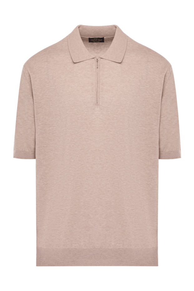 Cesare di Napoli man cotton polo for men, beige buy with prices and photos 176898 - photo 1