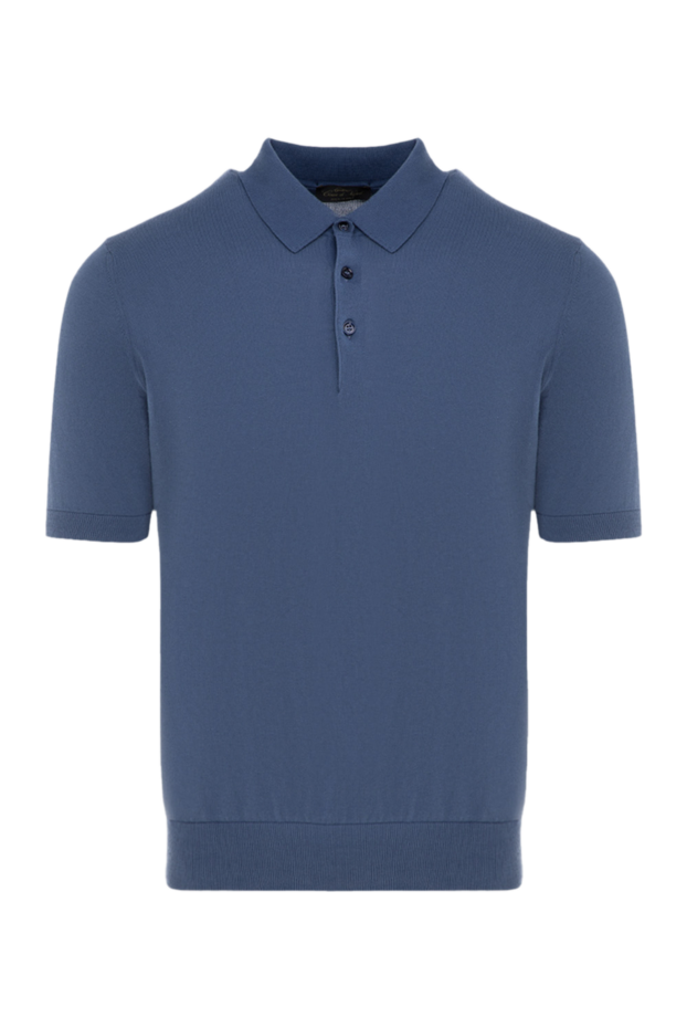 Cesare di Napoli gray-blue jersey polo shirt made of smooth selective cotton (markdown) 195517 - photo 1
