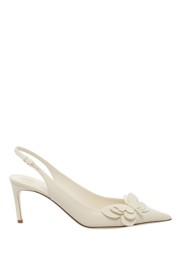 Valentino woman women's white leather heels buy with prices and photos 176982 - photo 1