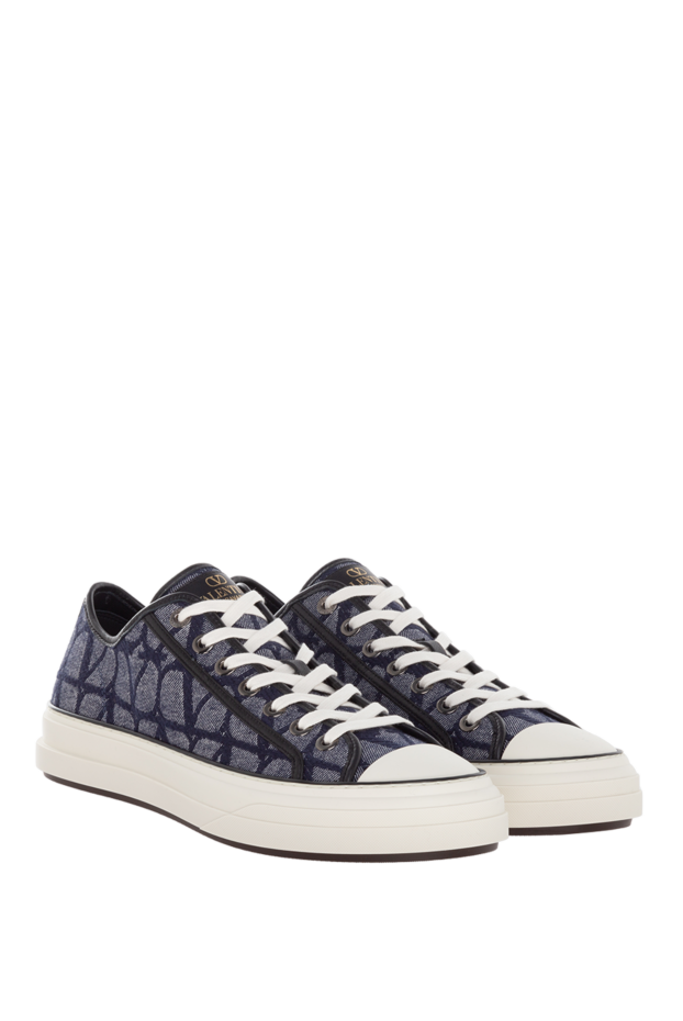 Valentino denim sneakers with logo and white sole 176987 - photo 3