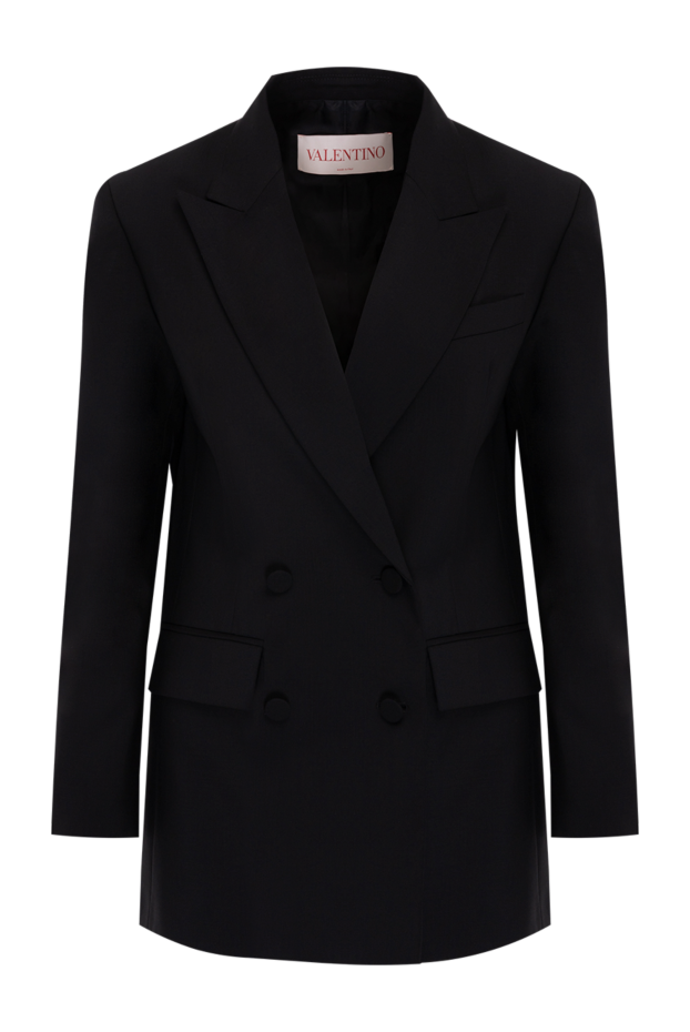 Valentino woman women's black wool and mohair jacket buy with prices and photos 176992 - photo 1