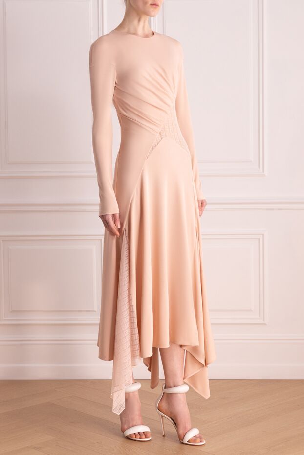 Givenchy viscose dress with asymmetrical hem and draped bodice 177010 - photo 3