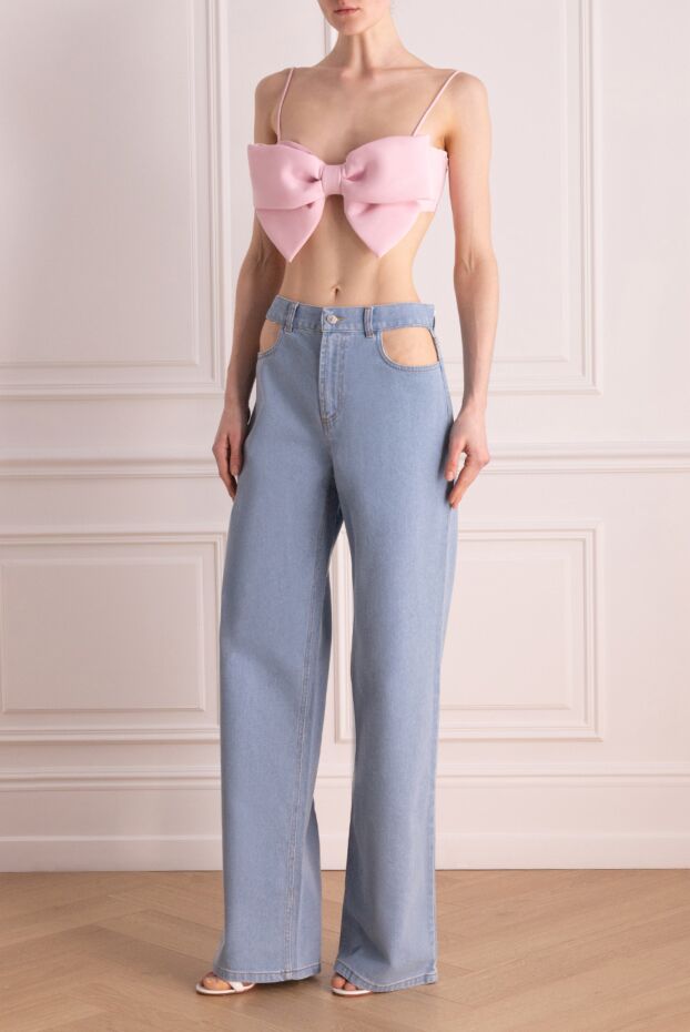 Valentino woman women's pink wool and silk top buy with prices and photos 177018 - photo 2