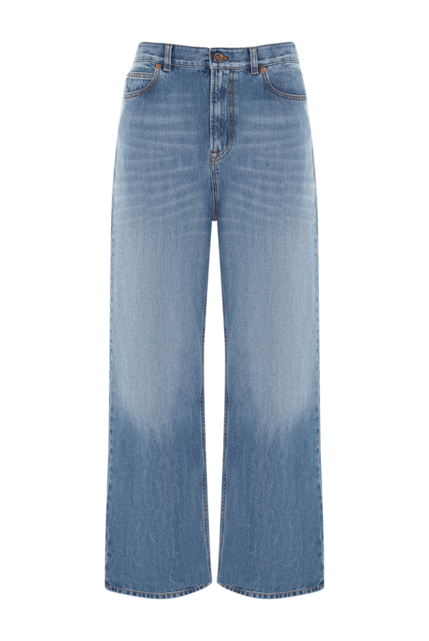 Valentino woman women's blue cotton jeans buy with prices and photos 177021 - photo 1