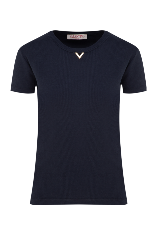 Valentino woman cotton t-shirt for women, blue buy with prices and photos 177023 - photo 1