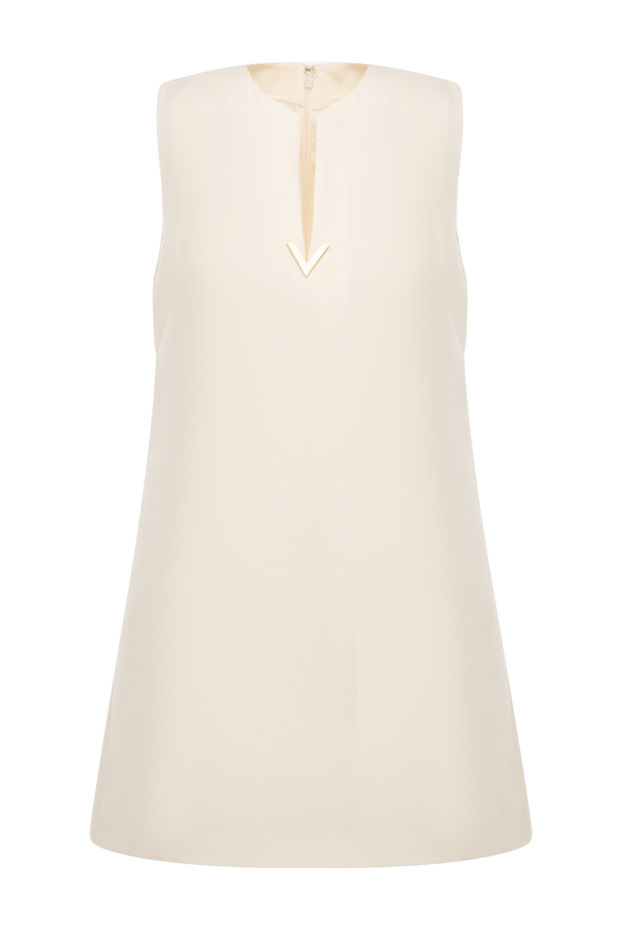 Valentino woman women's beige wool and silk dress buy with prices and photos 177027 - photo 1