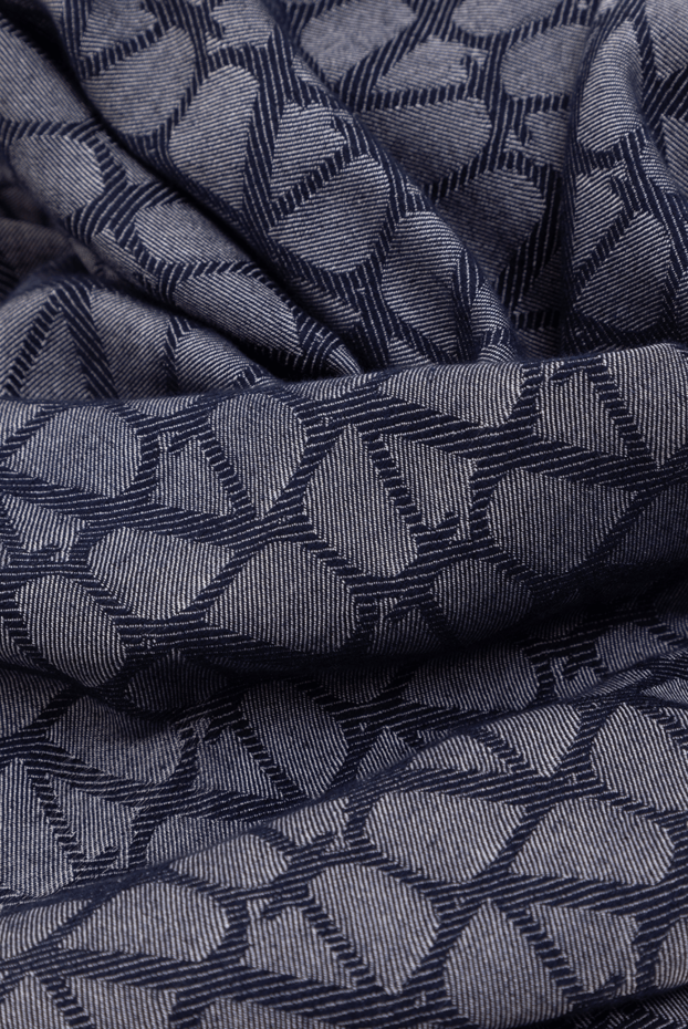 Valentino cotton silk cashmere scarf with geometric pattern 177028 - photo 3