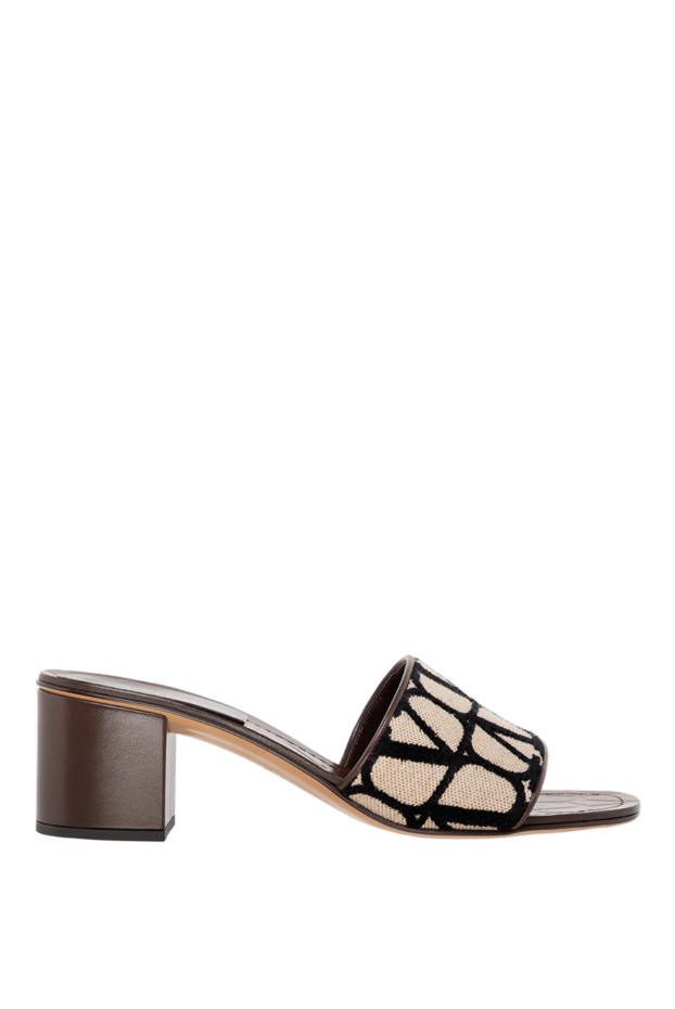 Valentino woman women's viscose and cotton sandals, brown buy with prices and photos 177031 - photo 1