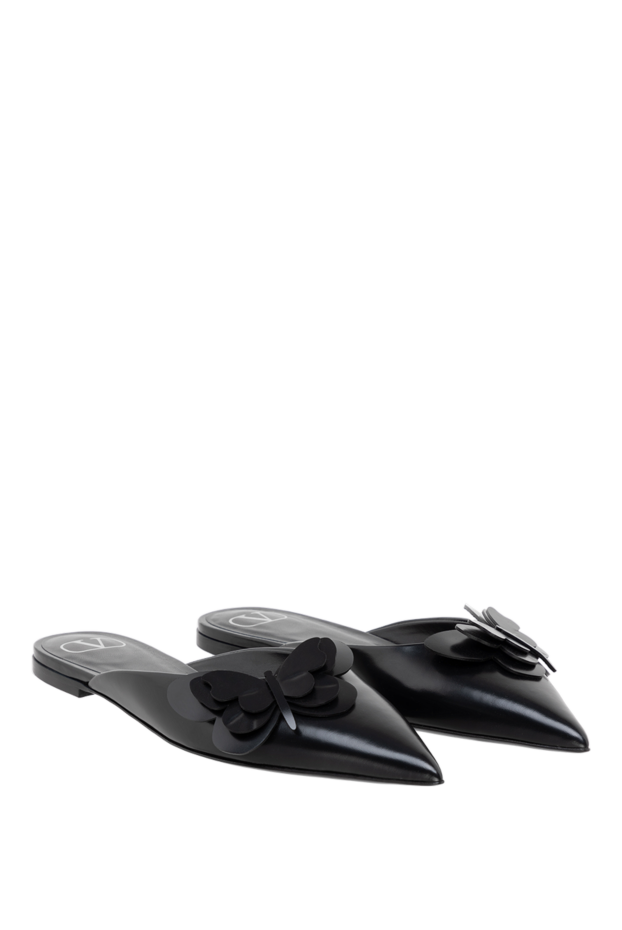 Valentino mules made of genuine leather for women black 177034 - photo 3