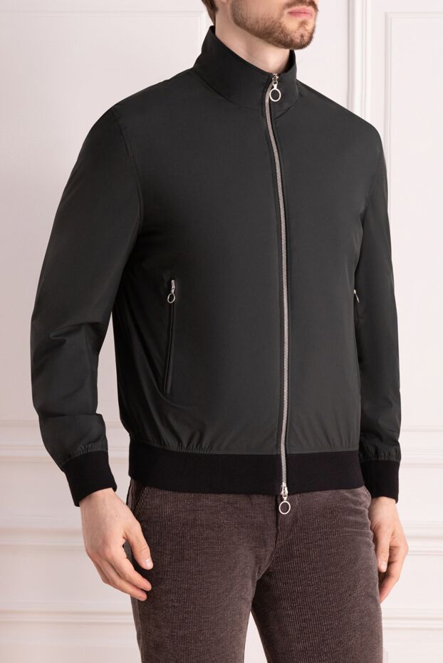 Seraphin lightweight men's blue straight-cut jacket with a zip closure 177073 - photo 3