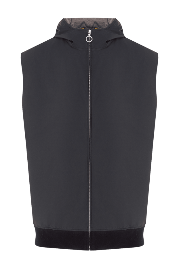 Seraphin nylon and cashmere vest for men black 177077 - photo 1