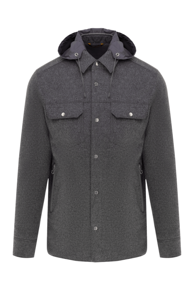 Seraphin man gray cashmere and nylon jacket for men buy with prices and photos 177081 - photo 1