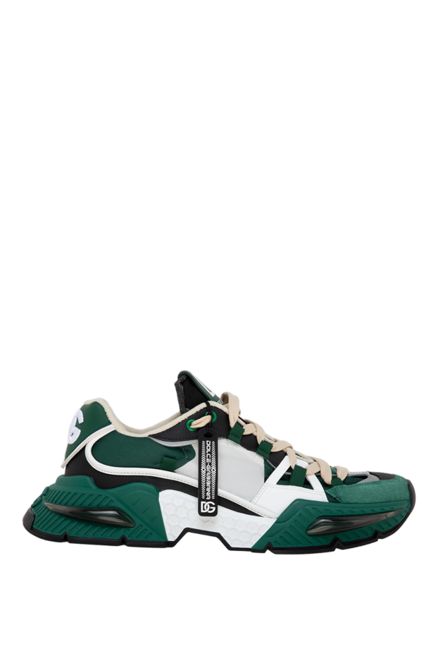 Dolce & Gabbana man sneakers made of leather and nylon for men green buy with prices and photos 177089 - photo 1