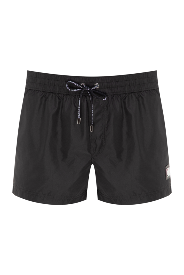 Dolce & Gabbana black polyester beach shorts for men 177098 - photo 1