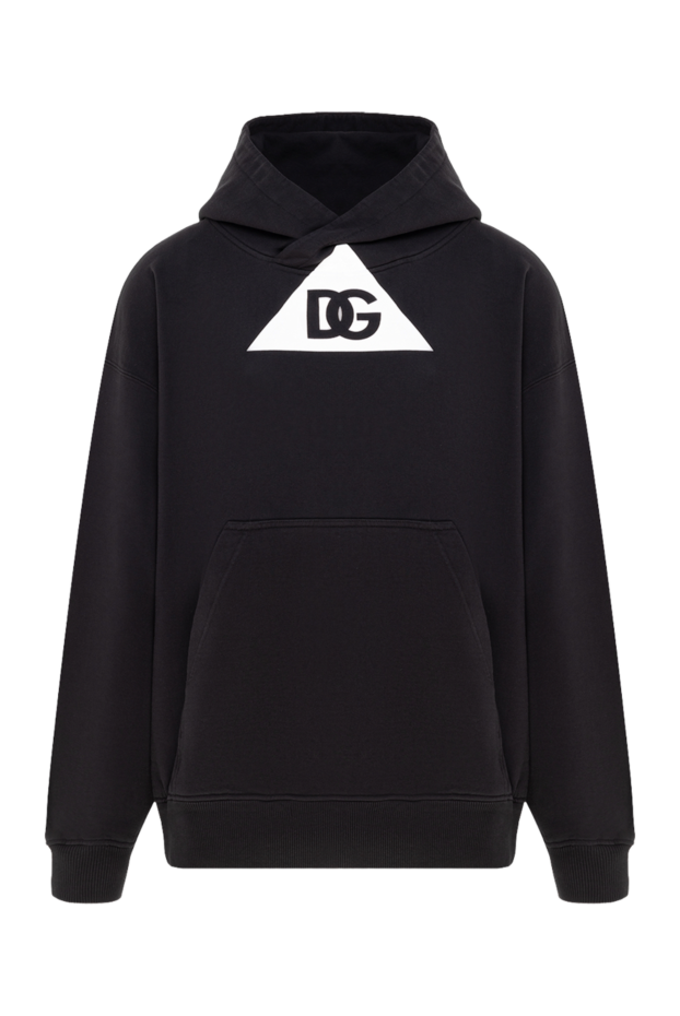 Dolce & Gabbana a loose-fitting cotton hoodie with a soft texture and knit cuffs 177099 - photo 1