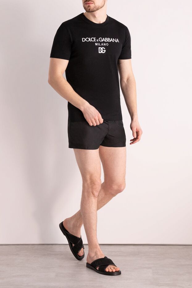 Dolce & Gabbana cotton t-shirt with milano graphics and dg monogram 177101 - photo 3