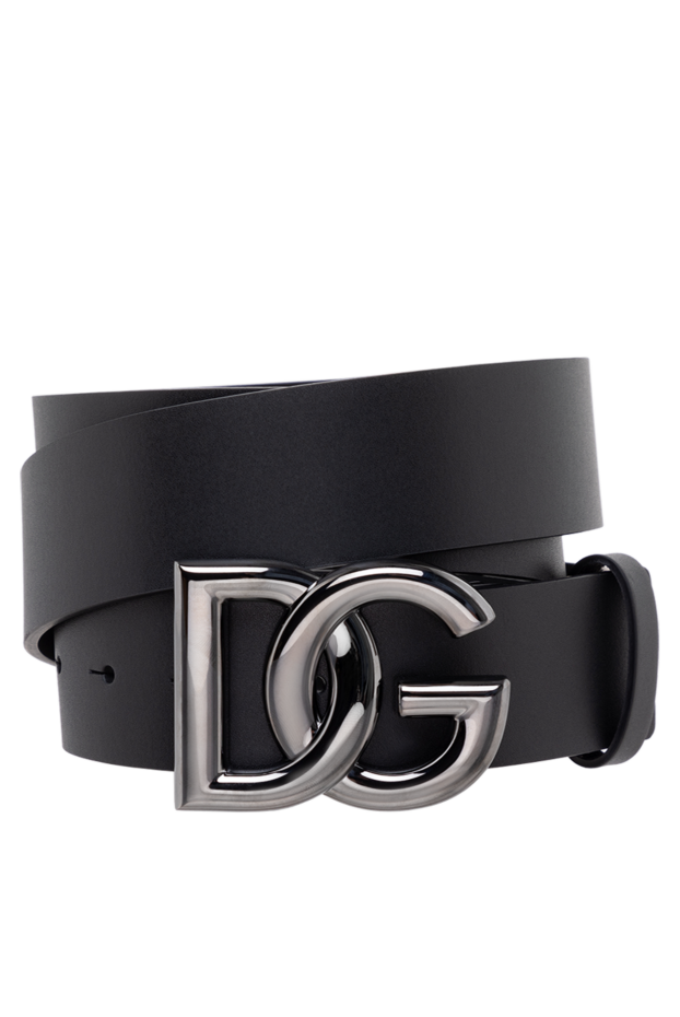 Dolce & Gabbana man men's black genuine leather belt buy with prices and photos 177116 - photo 1