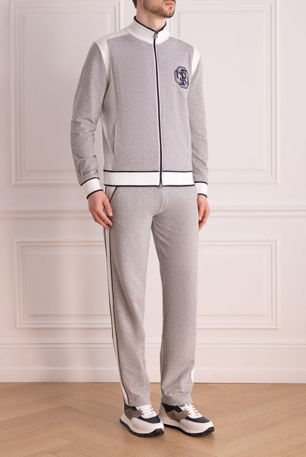 Stefano Ricci walking suit made of cotton and elastane gray 177142 - photo 3