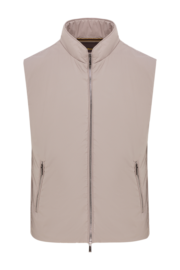 Moorer men's vest in light gray with a laconic design with a zipper 177160 - photo 1