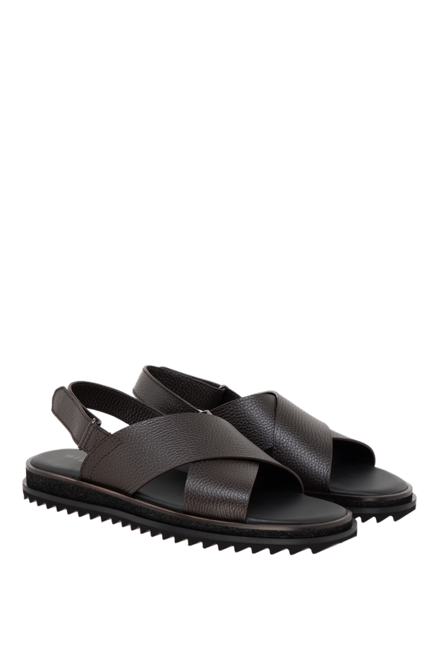 Barrett flip flops made of genuine leather brown for men 177179 - photo 3