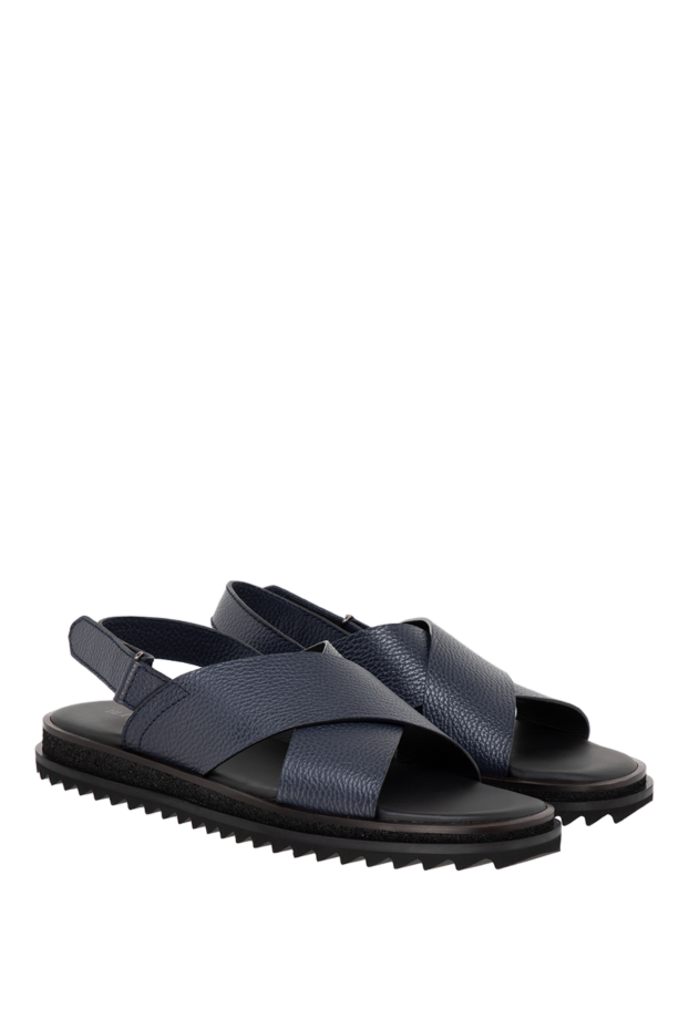 Barrett flip flops made of genuine leather blue for men 177181 - photo 3