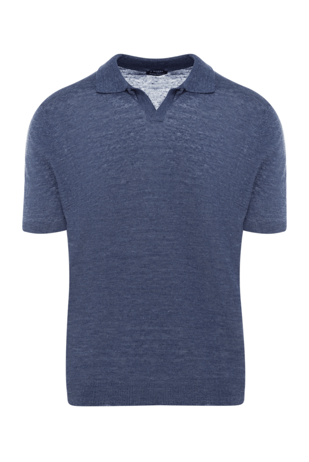 Barba Napoli man men's linen polo blue buy with prices and photos 177194 - photo 1