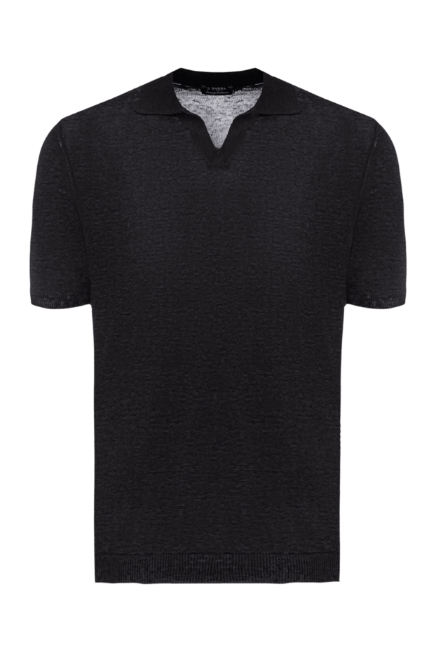 Barba Napoli man men's black linen polo buy with prices and photos 177196 - photo 1