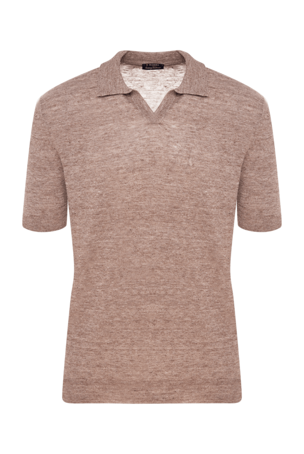 Barba Napoli man men's brown linen polo buy with prices and photos 177197 - photo 1