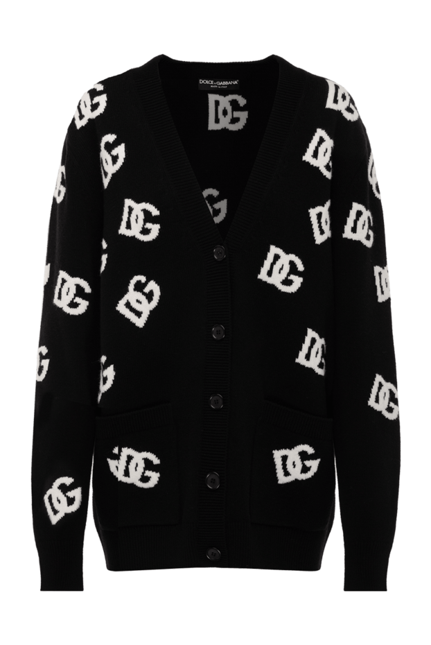 Dolce & Gabbana женские кардиган из шерсти женский черный купить с ценами и фото 177215 - фото 1