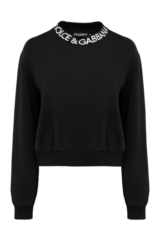 Dolce & Gabbana sweatshirt made of cotton and polyester for women black 177219 - photo 1