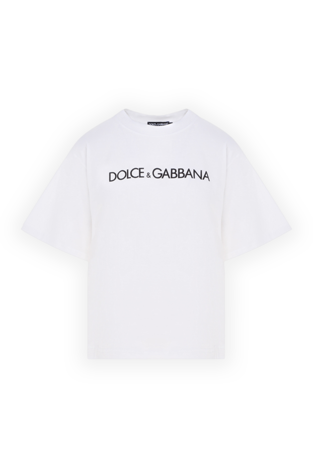 Dolce & Gabbana woman women's white cotton t-shirt buy with prices and photos 177222 - photo 1