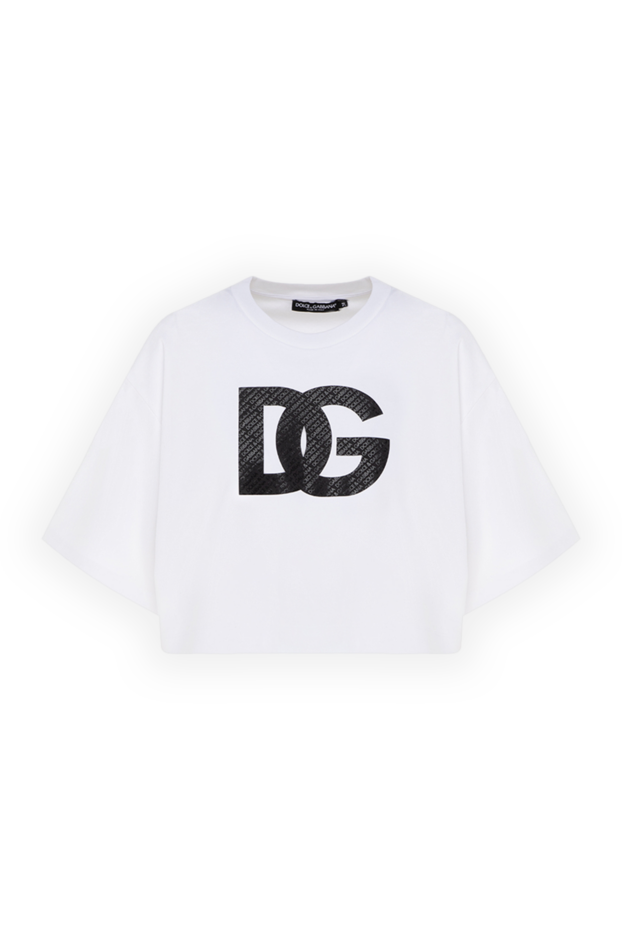 Dolce & Gabbana oversized white t-shirt with contrasting dg print 177226 - photo 1