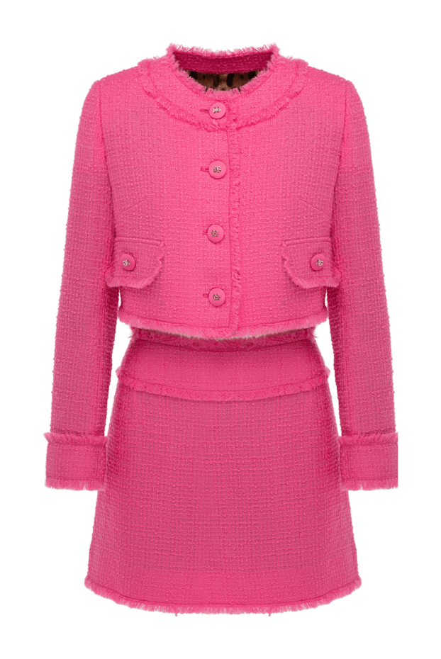 Dolce & Gabbana woman women's suit with a skirt made of wool and polyamide, pink buy with prices and photos 177228 - photo 1