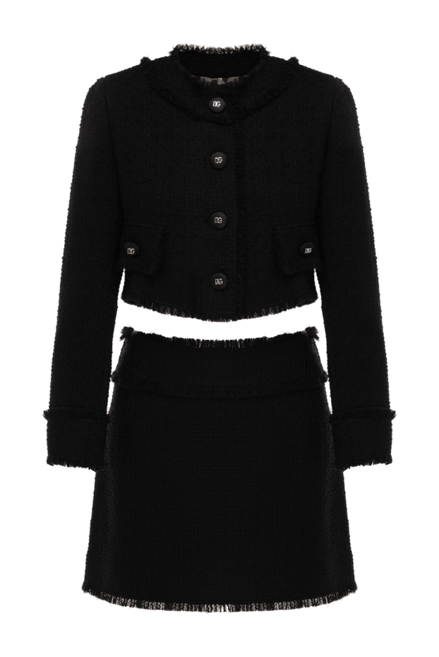 Dolce & Gabbana woman women's black suit with a skirt made of wool and polyamide buy with prices and photos 177229 - photo 1