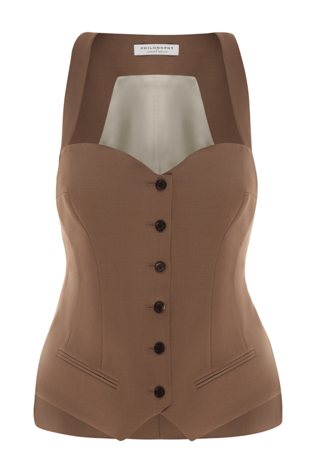 Philosophy di Lorenzo Serafini woman women's brown top buy with prices and photos 177240 - photo 1