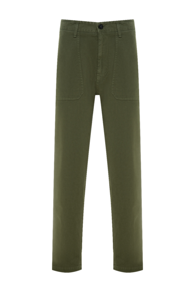 Stone Island man men's cotton and elastane trousers green buy with prices and photos 177264 - photo 1