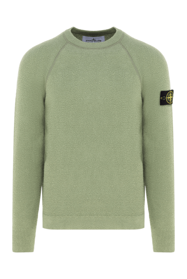 Stone Island man men's long sleeve cotton and polyamide jumper green buy with prices and photos 177268 - photo 1