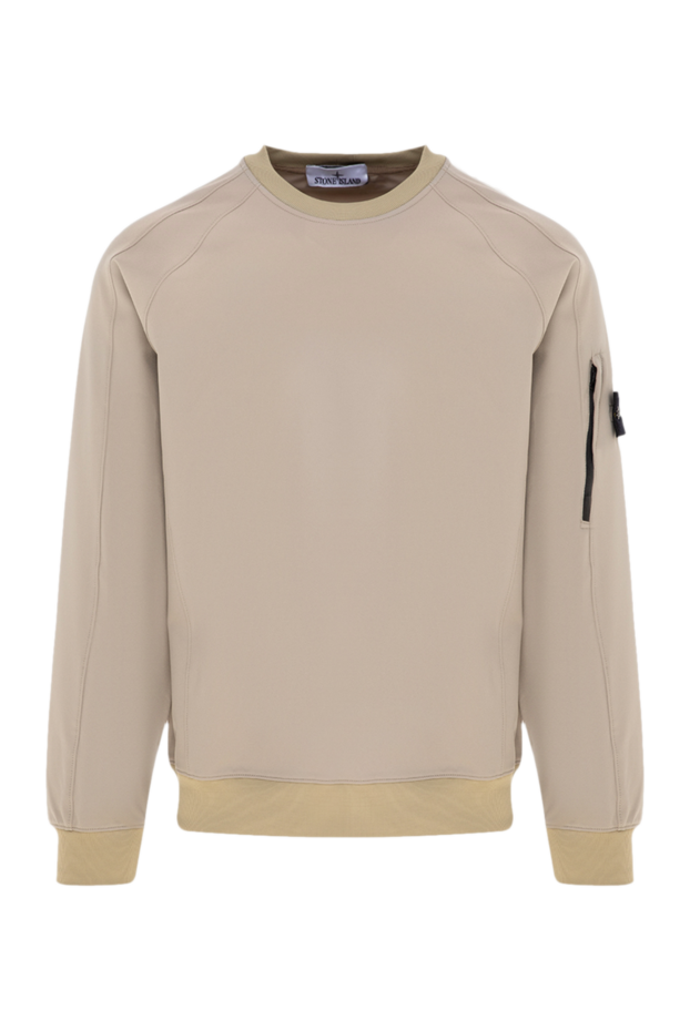 Stone Island man sweatshirt made of polyamide and elastane for men, beige buy with prices and photos 177274 - photo 1