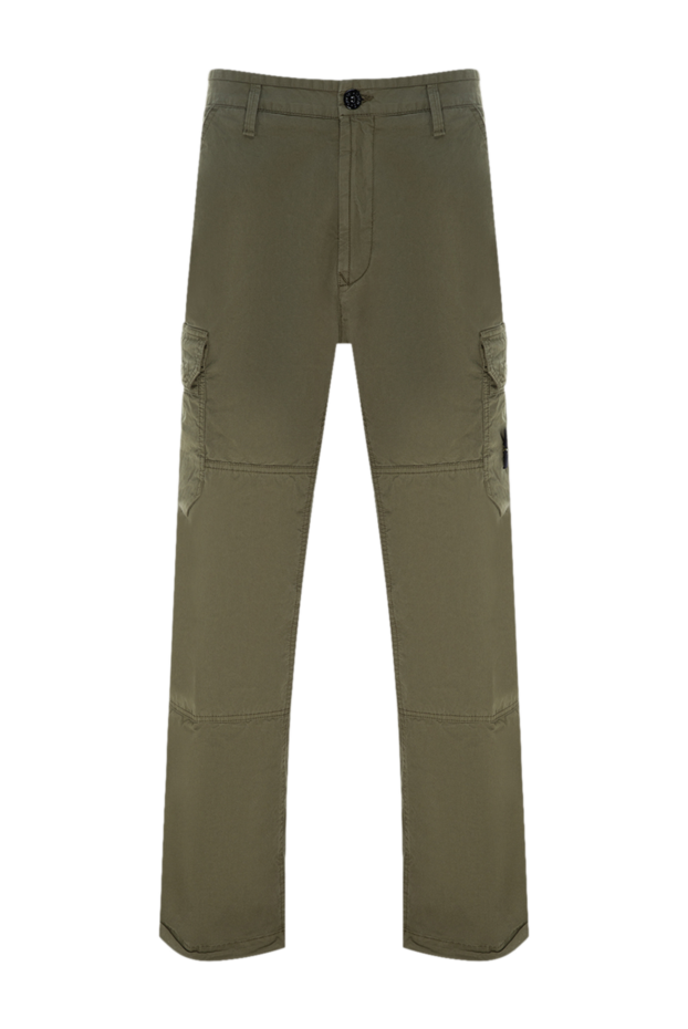 Stone Island man men's cotton and elastane trousers green buy with prices and photos 177279 - photo 1