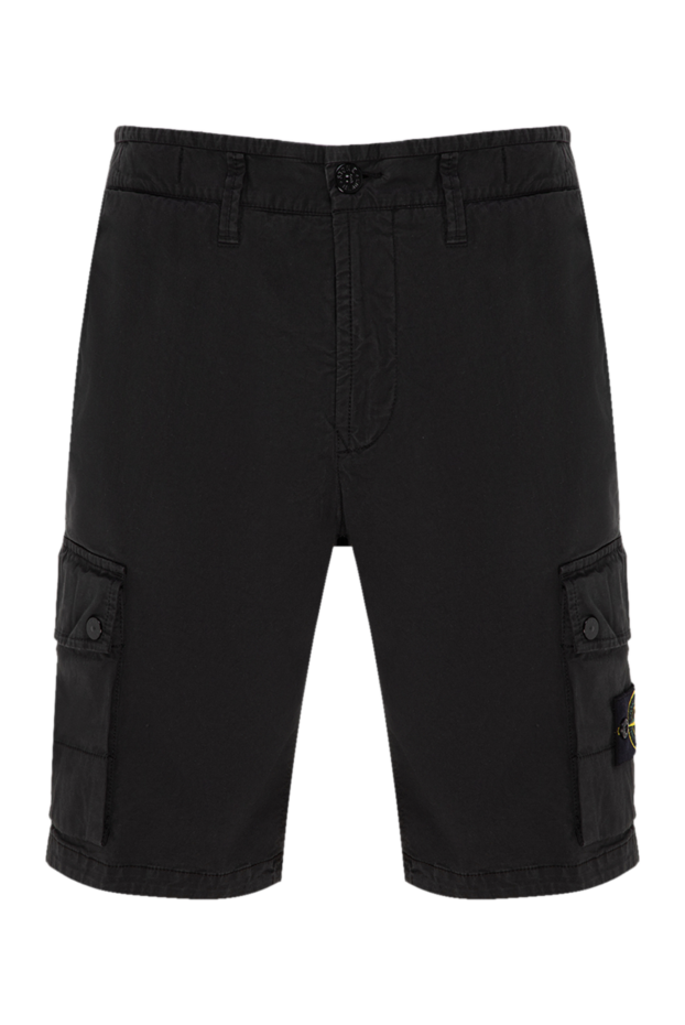 Stone Island man men's black cotton and polyamide shorts buy with prices and photos 177280 - photo 1