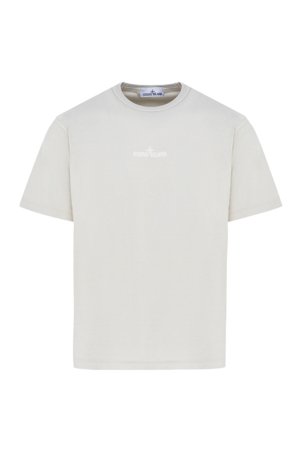 Stone Island man cotton t-shirt for men, beige buy with prices and photos 177281 - photo 1