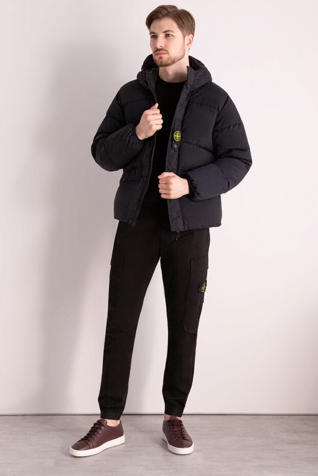 Stone Island man black polyamide down jacket for men buy with prices and photos 177285 - photo 2