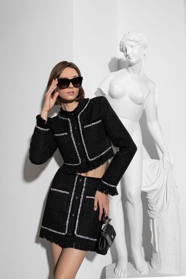 Giuseppe Di Morabito women's suit with a skirt black 177294 - photo 2