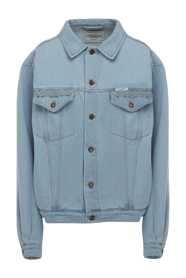 Forte dei Marmi Couture woman women's cotton denim jacket blue buy with prices and photos 177302 - photo 1