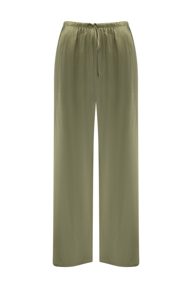 Max&Moi women's green silk and elastane pants 177303 - photo 1